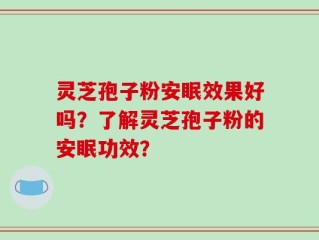 灵芝孢子粉安眠效果好吗？了解灵芝孢子粉的安眠功效？