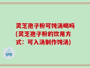 灵芝孢子粉可饨汤喝吗(灵芝孢子粉的饮用方式：可入汤制作饨汤)