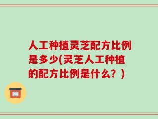 人工种植灵芝配方比例是多少(灵芝人工种植的配方比例是什么？)