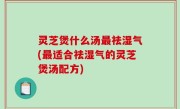 灵芝煲什么汤最祛湿气(最适合祛湿气的灵芝煲汤配方)