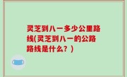灵芝到八一多少公里路线(灵芝到八一的公路路线是什么？)