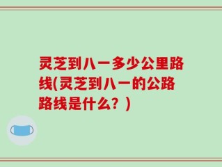 灵芝到八一多少公里路线(灵芝到八一的公路路线是什么？)