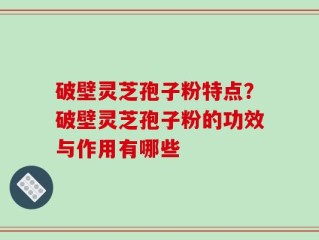 破壁灵芝孢子粉特点？破壁灵芝孢子粉的功效与作用有哪些