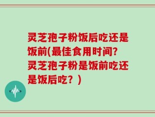 灵芝孢子粉饭后吃还是饭前(最佳食用时间？灵芝孢子粉是饭前吃还是饭后吃？)