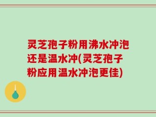 灵芝孢子粉用沸水冲泡还是温水冲(灵芝孢子粉应用温水冲泡更佳)