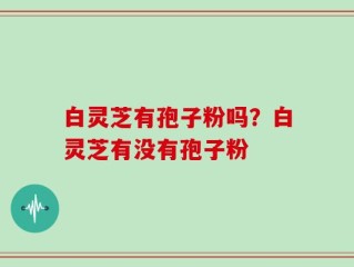 白灵芝有孢子粉吗？白灵芝有没有孢子粉