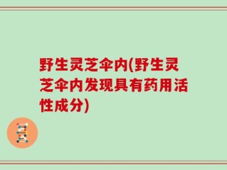 野生灵芝伞内(野生灵芝伞内发现具有药用活性成分)