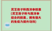 灵芝孢子粉西洋参胶囊(灵芝孢子粉与西洋参结合的胶囊，拥有强大的免疫力提升功效)
