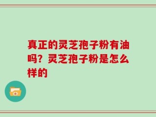 真正的灵芝孢子粉有油吗？灵芝孢子粉是怎么样的