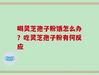 喝灵芝孢子粉饿怎么办？吃灵芝孢子粉有何反应