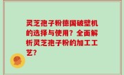 灵芝孢子粉德国破壁机的选择与使用？全面解析灵芝孢子粉的加工工艺？
