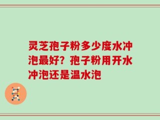 灵芝孢子粉多少度水冲泡最好？孢子粉用开水冲泡还是温水泡