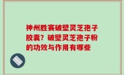 神州胜赛破壁灵芝孢子胶囊？破壁灵芝孢子粉的功效与作用有哪些