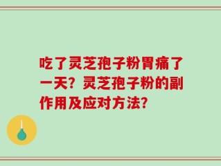 吃了灵芝孢子粉胃痛了一天？灵芝孢子粉的副作用及应对方法？