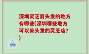 深圳灵芝剪头发的地方有哪些(深圳哪些地方可以剪头发的灵芝店？)