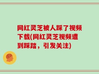 网红灵芝被人踩了视频下载(网红灵芝视频遭到踩踏，引发关注)
