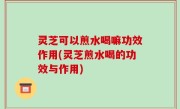 灵芝可以煎水喝嘛功效作用(灵芝煎水喝的功效与作用)
