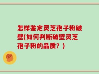 怎样鉴定灵芝孢子粉破壁(如何判断破壁灵芝孢子粉的品质？)