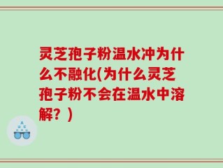 灵芝孢子粉温水冲为什么不融化(为什么灵芝孢子粉不会在温水中溶解？)