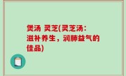 煲汤 灵芝(灵芝汤：滋补养生，润肺益气的佳品)