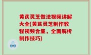 黄芪灵芝做法视频讲解大全(黄芪灵芝制作教程视频合集，全面解析制作技巧)