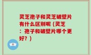 灵芝孢子和灵芝破壁片有什么区别呢 (灵芝：孢子和破壁片哪个更好？)