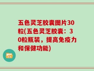 五色灵芝胶囊图片30粒(五色灵芝胶囊：30粒瓶装，提高免疫力和保健功能)