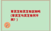 草灵芝和灵芝有区别吗(草灵芝与灵芝有何不同？)