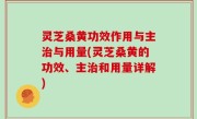 灵芝桑黄功效作用与主治与用量(灵芝桑黄的功效、主治和用量详解)