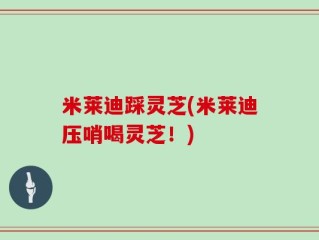 米莱迪踩灵芝(米莱迪压哨喝灵芝！)