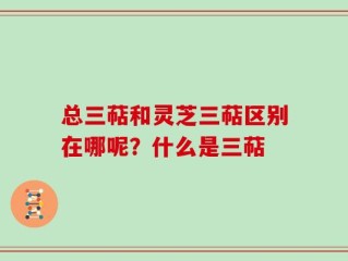总三萜和灵芝三萜区别在哪呢？什么是三萜