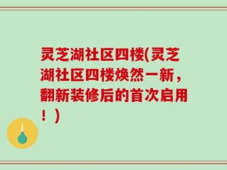 灵芝湖社区四楼(灵芝湖社区四楼焕然一新，翻新装修后的首次启用！)