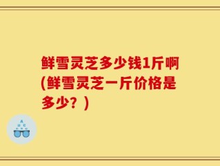 鲜雪灵芝多少钱1斤啊(鲜雪灵芝一斤价格是多少？)