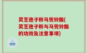 灵芝孢子粉马兜铃酸(灵芝孢子粉与马兜铃酸的功效及注意事项)