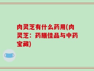 肉灵芝有什么药用(肉灵芝：药膳佳品与中药宝藏)