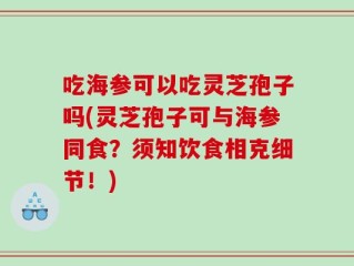 吃海参可以吃灵芝孢子吗(灵芝孢子可与海参同食？须知饮食相克细节！)