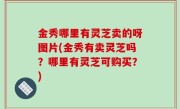 金秀哪里有灵芝卖的呀图片(金秀有卖灵芝吗？哪里有灵芝可购买？)