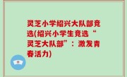 灵芝小学绍兴大队部竞选(绍兴小学生竞选“灵芝大队部”：激发青春活力)