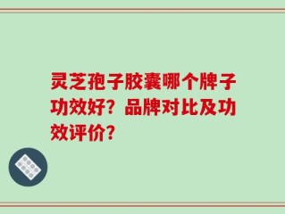 灵芝孢子胶囊哪个牌子功效好？品牌对比及功效评价？