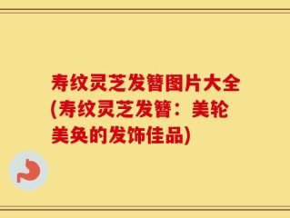 寿纹灵芝发簪图片大全(寿纹灵芝发簪：美轮美奂的发饰佳品)