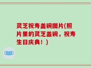 灵芝祝寿盖碗图片(照片里的灵芝盖碗，祝寿生日庆典！)