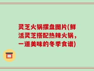 灵芝火锅摆盘图片(鲜活灵芝搭配热辣火锅，一道美味的冬季食谱)