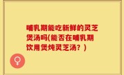 哺乳期能吃新鲜的灵芝煲汤吗(能否在哺乳期饮用煲炖灵芝汤？)