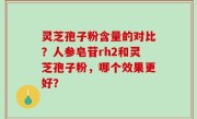灵芝孢子粉含量的对比？人参皂苷rh2和灵芝孢子粉，哪个效果更好？