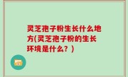 灵芝孢子粉生长什么地方(灵芝孢子粉的生长环境是什么？)