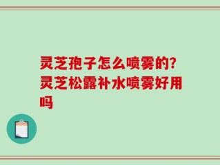 灵芝孢子怎么喷雾的？灵芝松露补水喷雾好用吗