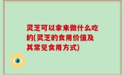 灵芝可以拿来做什么吃的(灵芝的食用价值及其常见食用方式)
