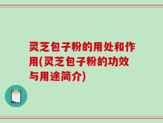 灵芝包子粉的用处和作用(灵芝包子粉的功效与用途简介)