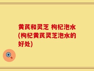 黄芪和灵芝 枸杞泡水(枸杞黄芪灵芝泡水的好处)