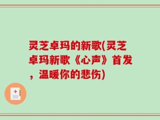 灵芝卓玛的新歌(灵芝卓玛新歌《心声》首发，温暖你的悲伤)